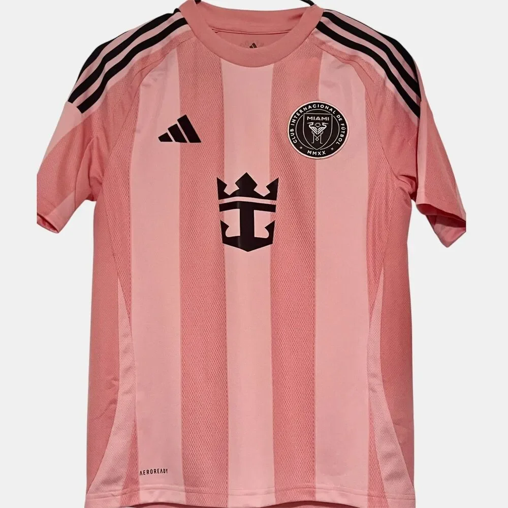 Adidas Inter Miami CF 2024/25 Home Soccer Jersey YOUTH LARGE 13-14Y NWT